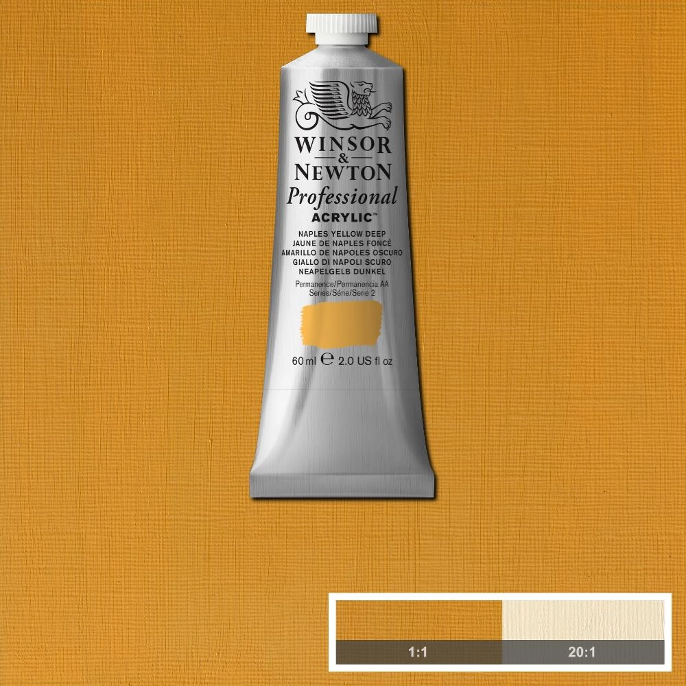 Een WINSOR & NEWTON ARTISTS ACRYLVERF 60ML 425 NAPLES YELLOW DEEP koop je bij Terpen Tijn