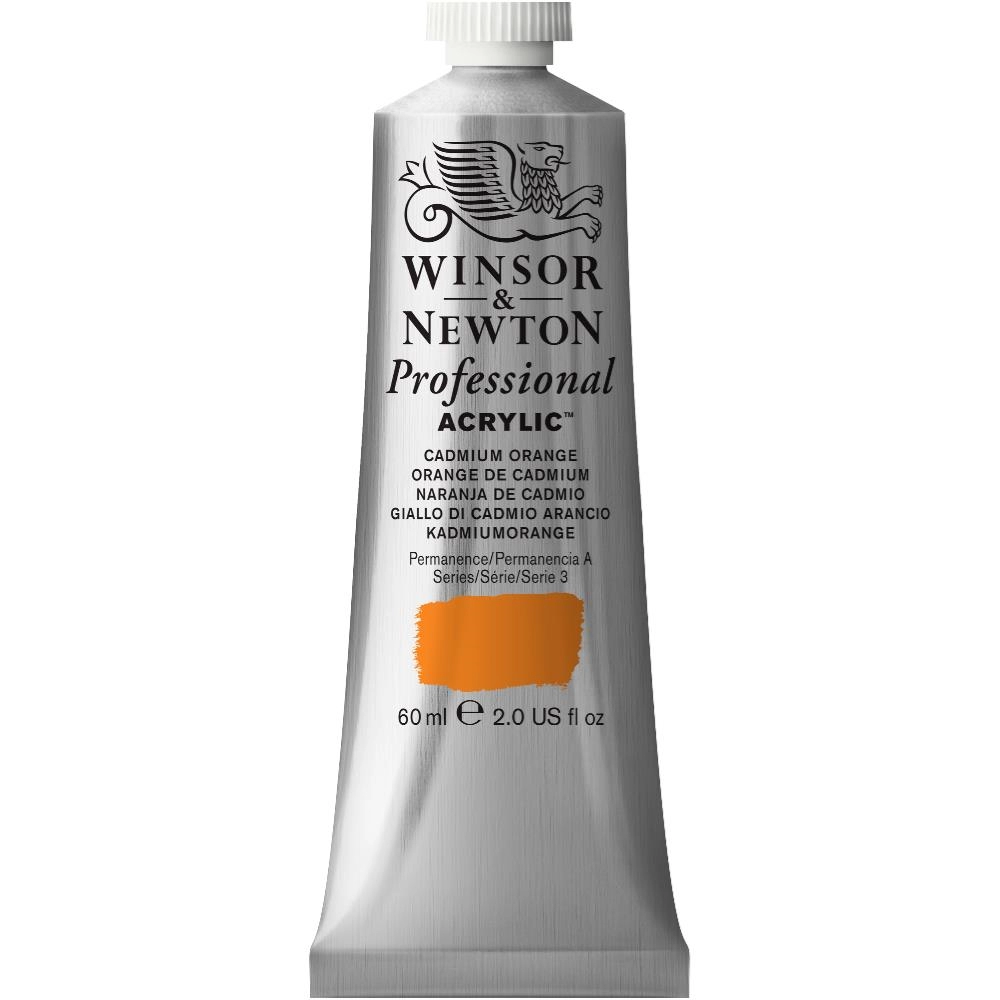 Een Winsor & Newton Professional Acrylic Colour 60ml 089 cadmium orange koop je bij Terpen Tijn