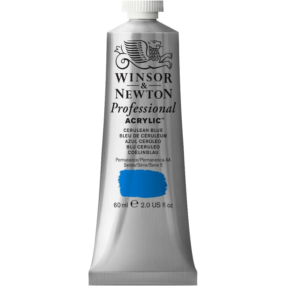 Een Winsor & Newton Professional Acrylic Colour 60ml 137 Cerulena blue koop je bij Terpen Tijn