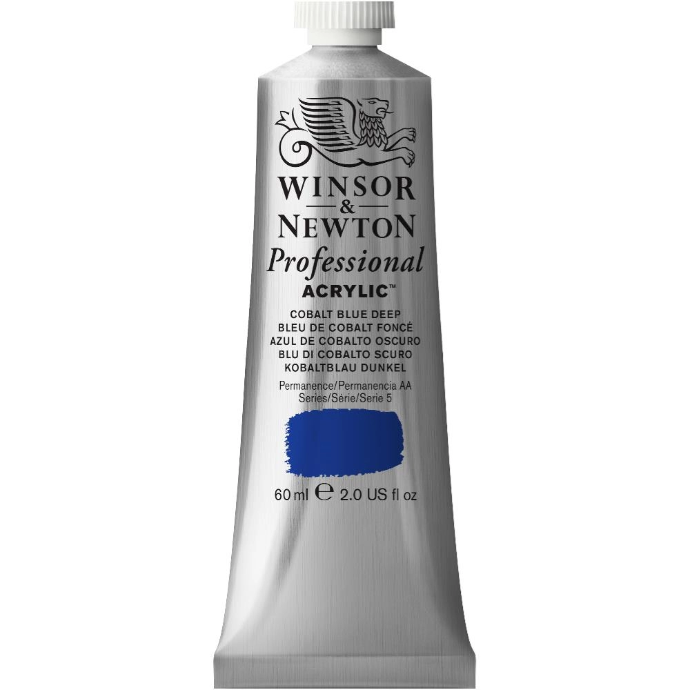 Een Winsor & Newton Professional Acrylic Colour 60ml 180 cobalt blue deep koop je bij Terpen Tijn