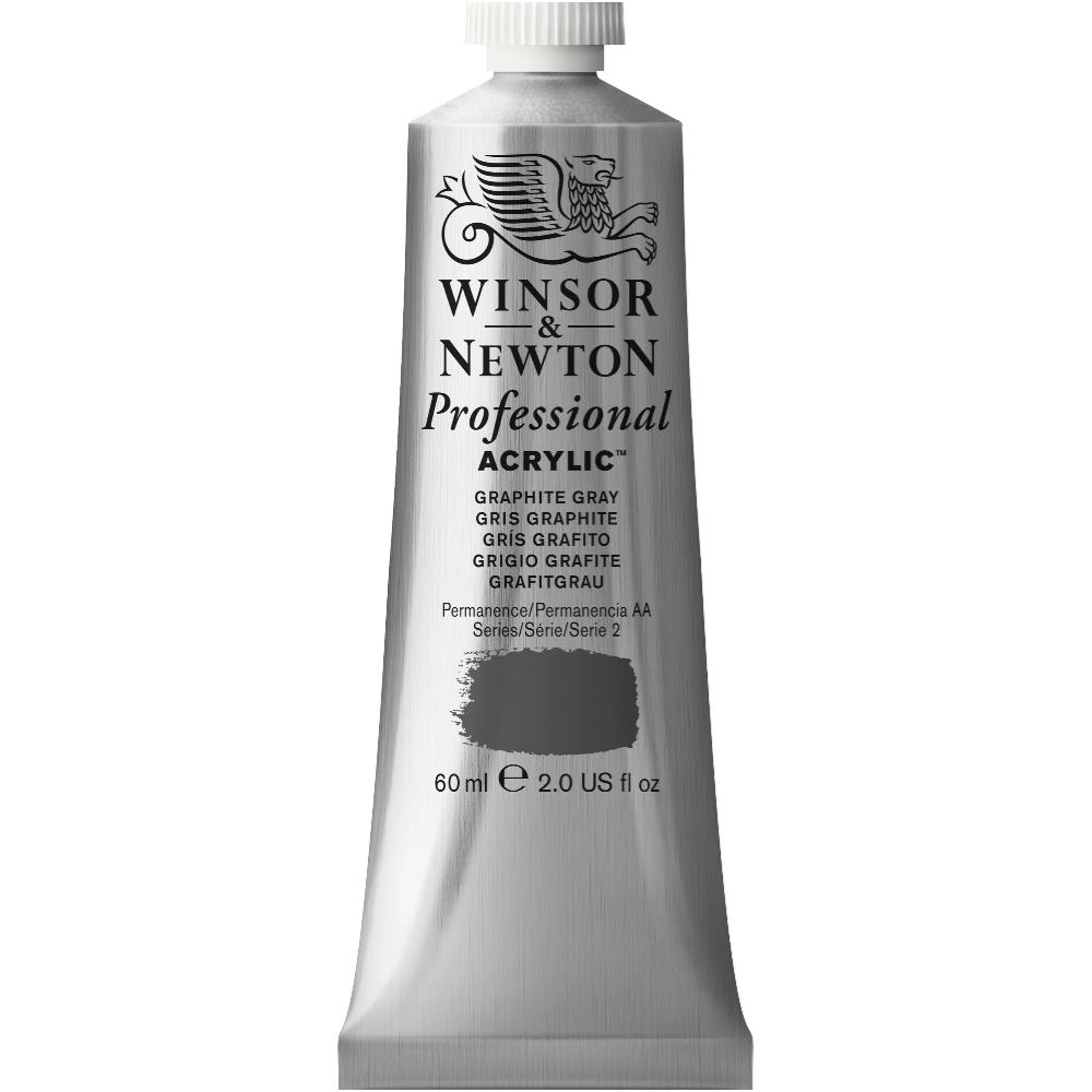 Een WINSOR & NEWTON ARTISTS ACRYLVERF 60ML 292 GRAPHITE GREY koop je bij Terpen Tijn