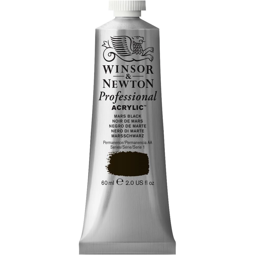 Een WINSOR & NEWTON ARTISTS ACRYLVERF 60ML 386 MARS BLACK koop je bij Terpen Tijn