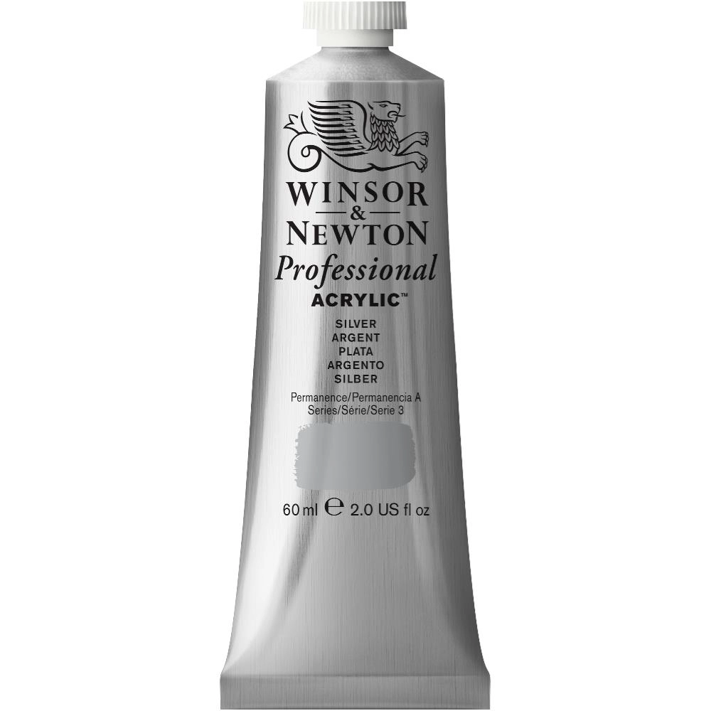 Een WINSOR & NEWTON ARTISTS ACRYLVERF 60ML 617 SILVER koop je bij Terpen Tijn