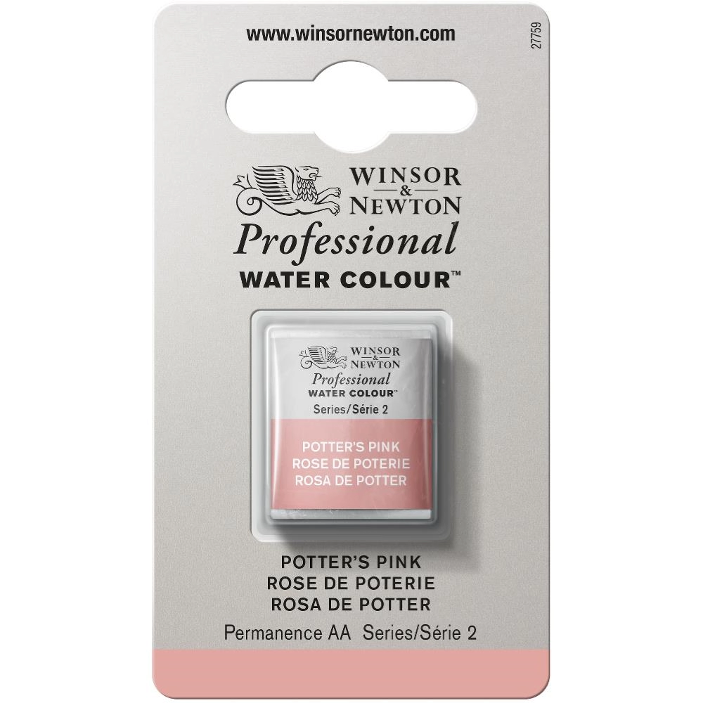 Een Aquarelverf Winsor & Newton Artists half pan 537 potters pink koop je bij Terpen Tijn