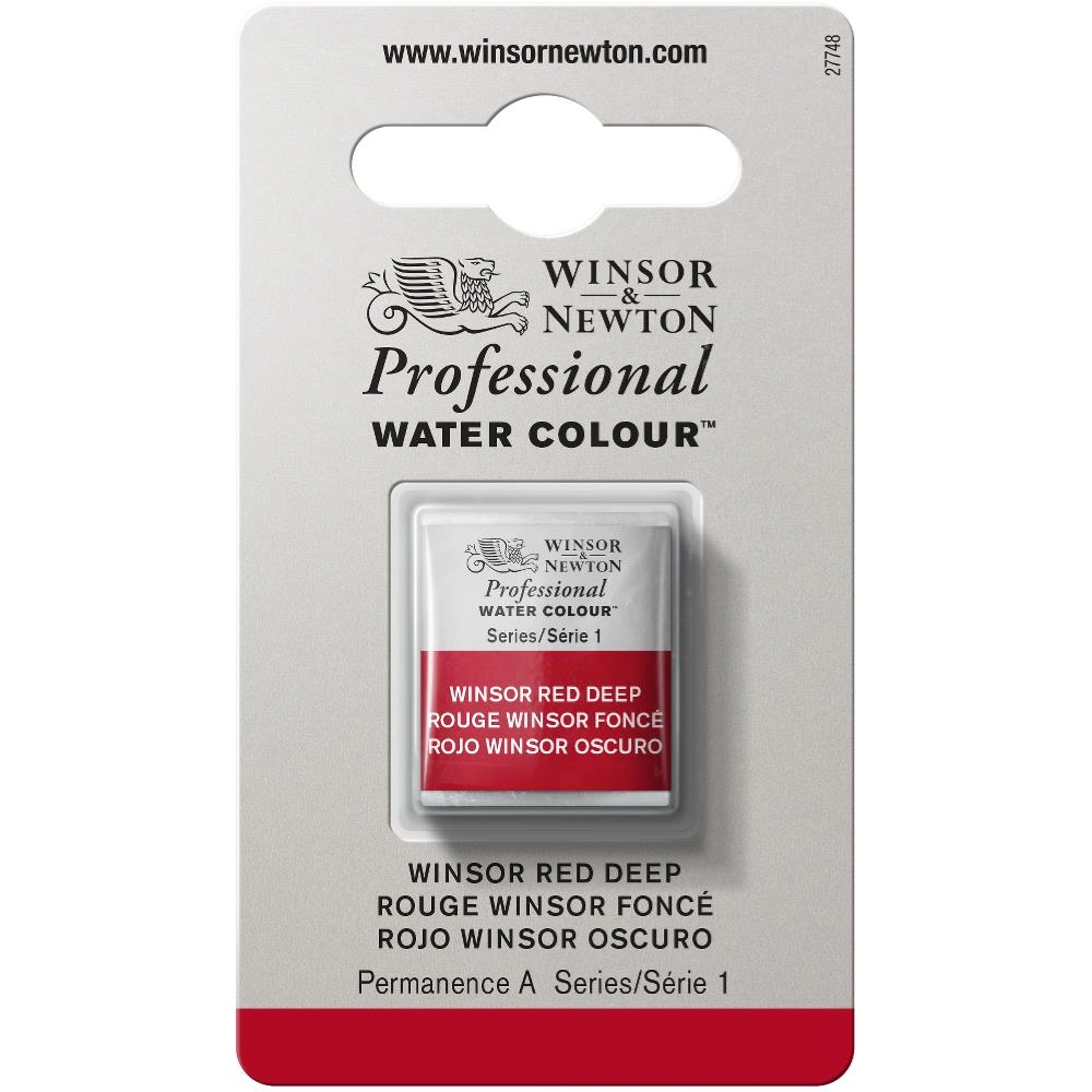 Een Aquarelverf Winsor & Newton Artists half pan 725 winsor red deep koop je bij Terpen Tijn