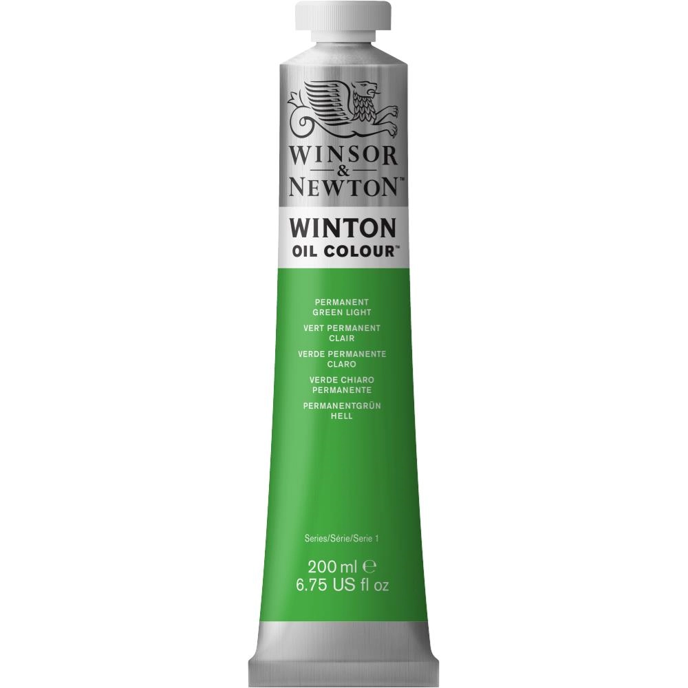 Een Olieverf Winton 200 ml 483 permanent green light koop je bij Terpen Tijn