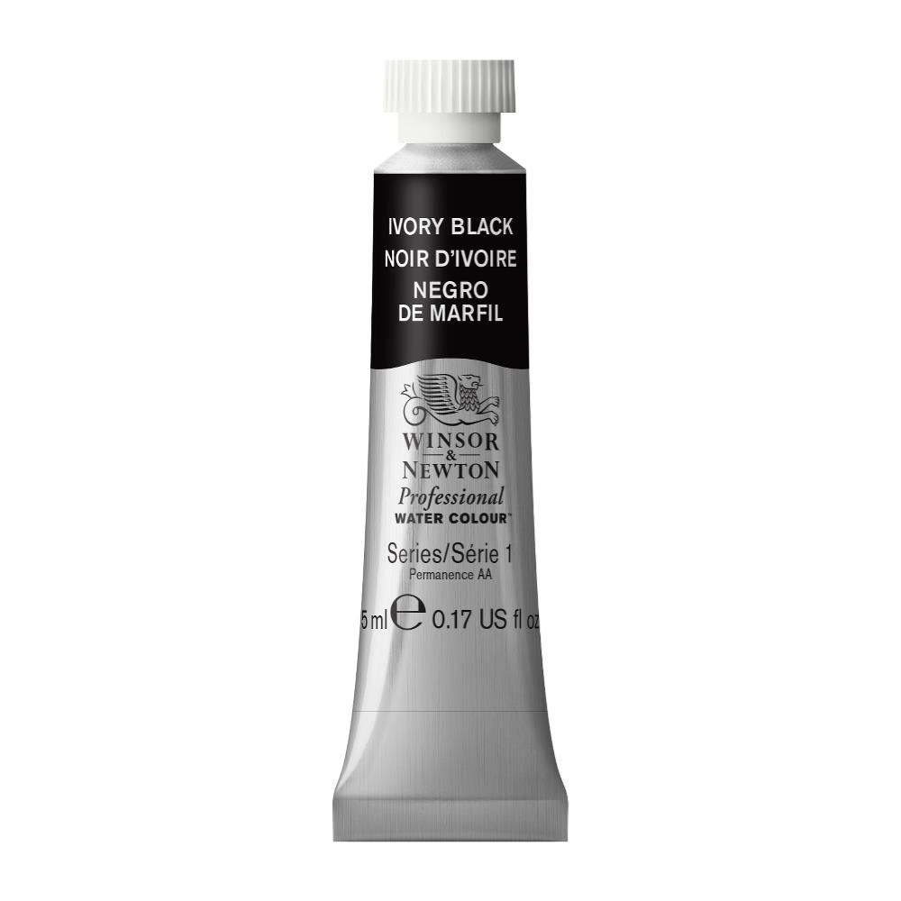 Een Aquarelverf Winsor & Newton Artists 5 ml 331 ivory black koop je bij Terpen Tijn