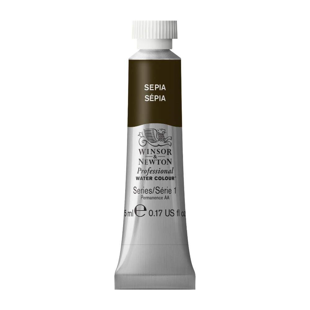 Een Aquarelverf Winsor & Newton Artists 5 ml 609 sepia koop je bij Terpen Tijn