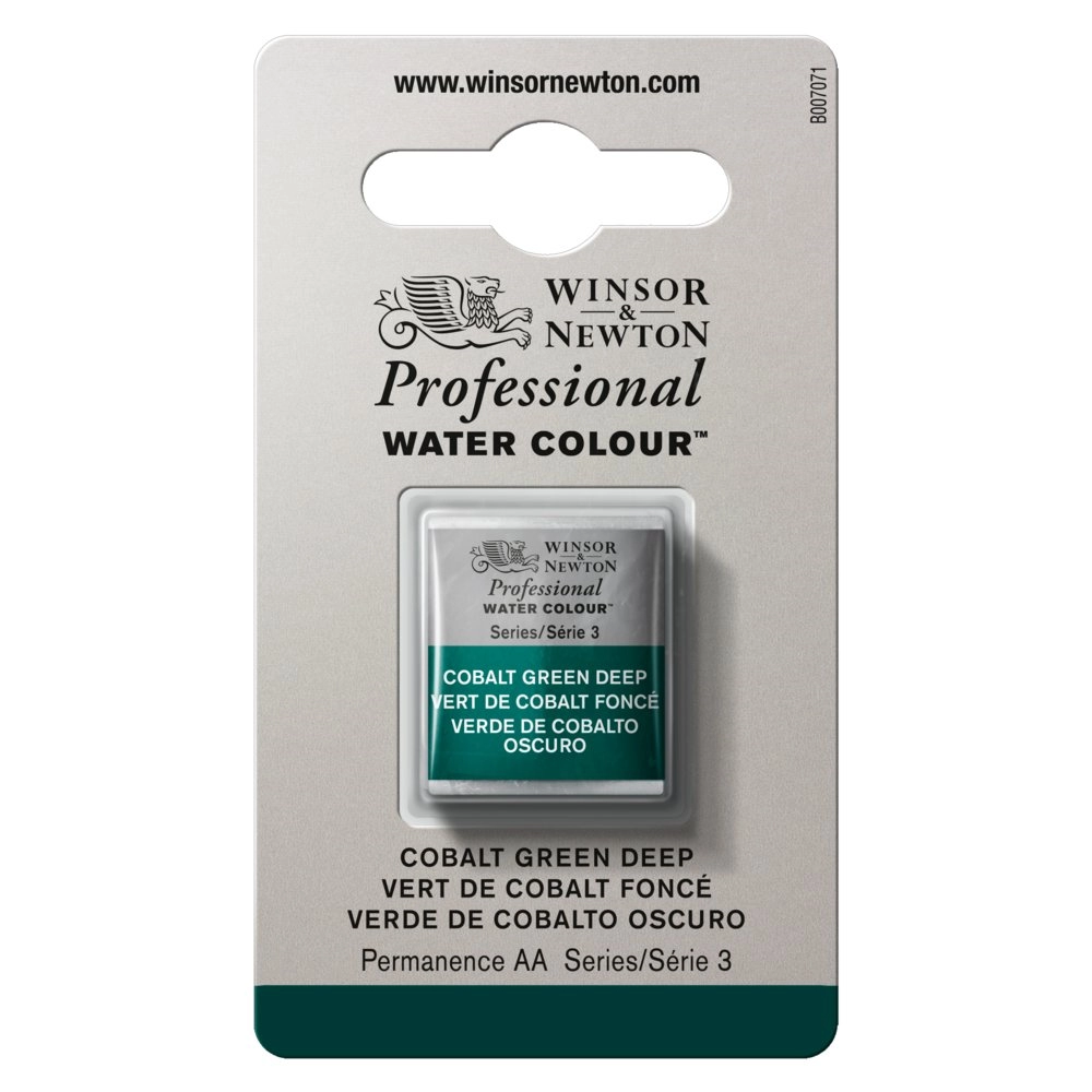 Een Winsor & Newton Professional Water Colour half pan 185 cobalt green deep koop je bij Terpen Tijn