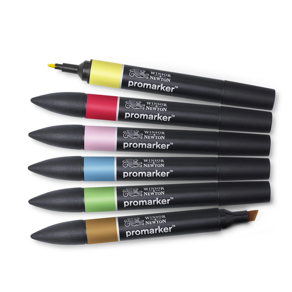 Een Winsor & Newton Promarker set 6 midtones koop je bij Terpen Tijn