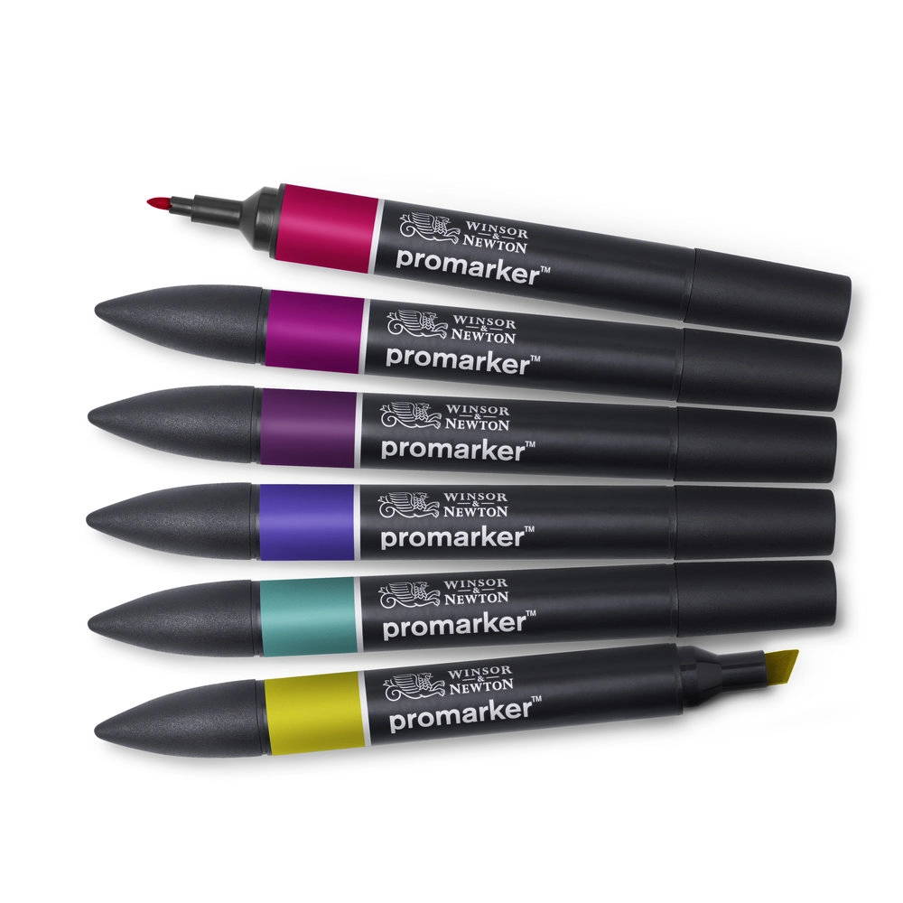 Een Winsor & Newton Promarker set 6 rich tones koop je bij Terpen Tijn