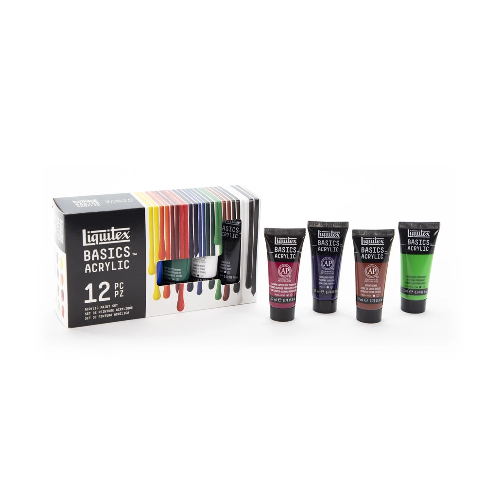 Een Liquitex Basics Set 12X22ml koop je bij Terpen Tijn