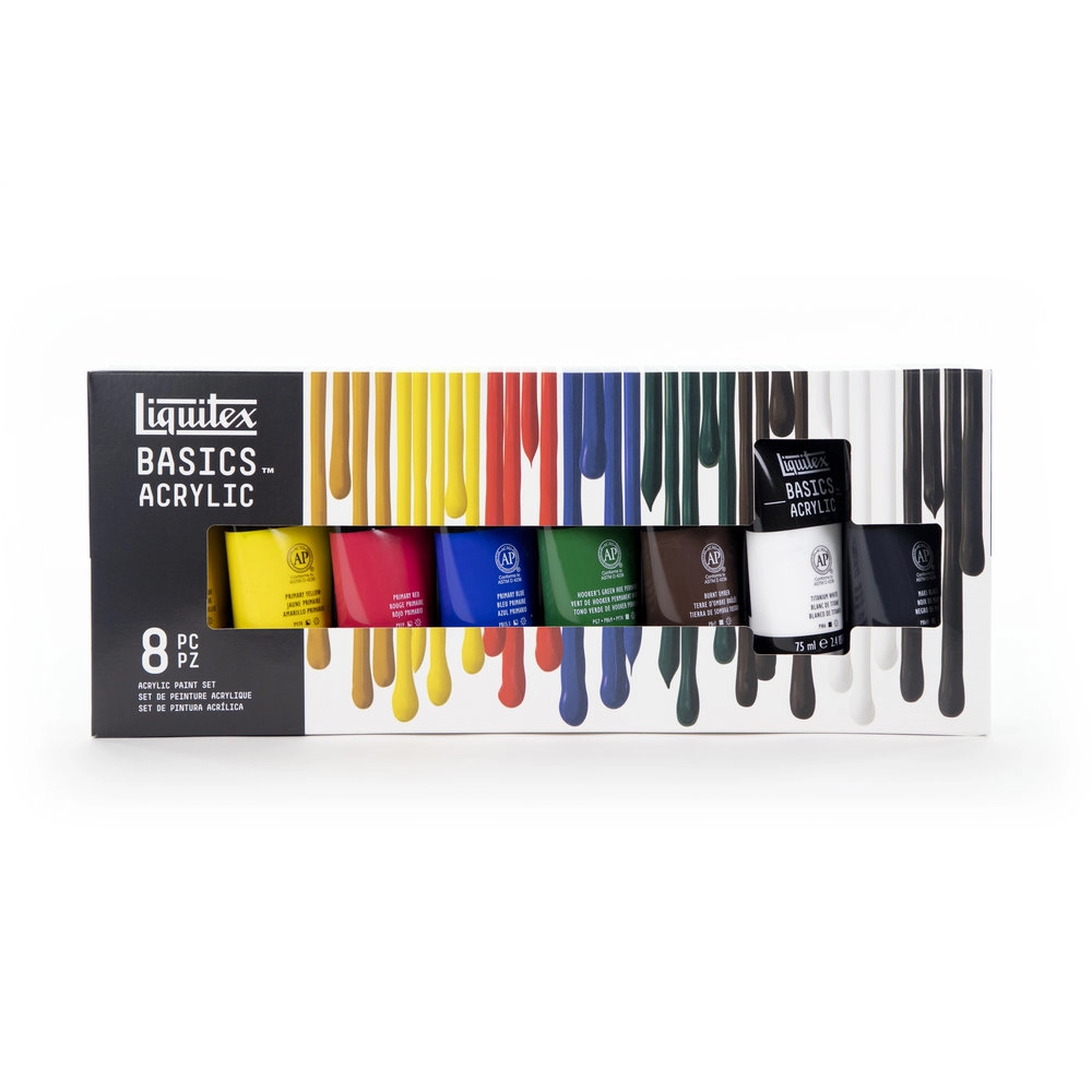 Een Liquitex Basics Set 8 x 75ml koop je bij Terpen Tijn