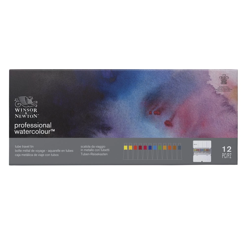 Een Winsor&Newton aquarelverf 12 tubes set in metalen doos koop je bij Terpen Tijn