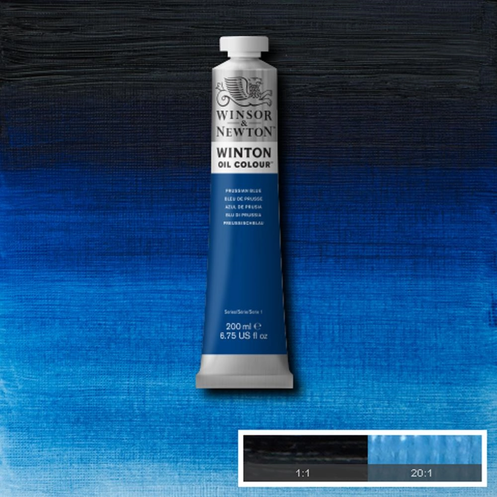 Een Olieverf Winton 200 ml 538 prussian blue koop je bij Terpen Tijn