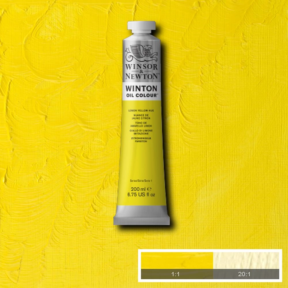 Een Olieverf Winton 200 ml 346 lemon yellow hue koop je bij Terpen Tijn