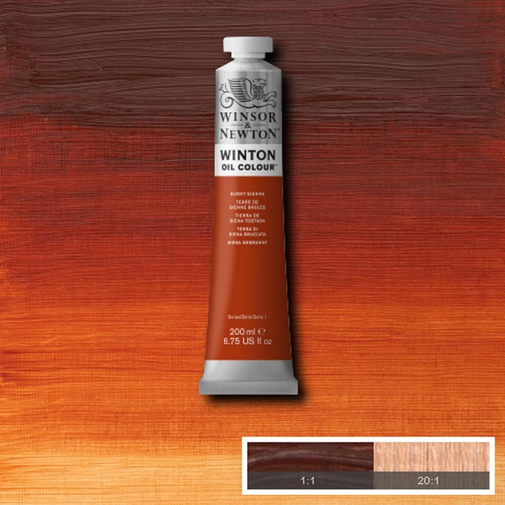 Een Olieverf Winton 200 ml 074 burnt sienna koop je bij Terpen Tijn