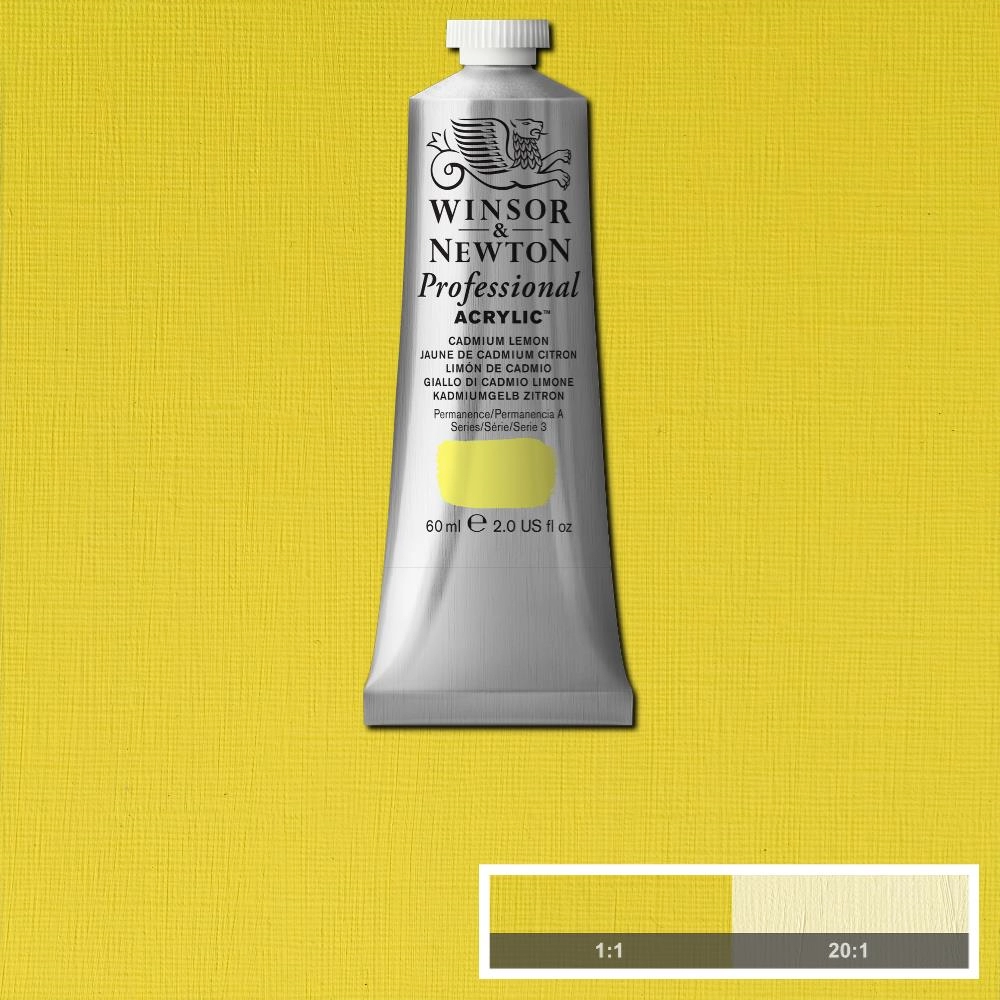 Een Winsor & Newton Professional Acrylic Colour 60ml 086 cadmium lemon koop je bij Terpen Tijn