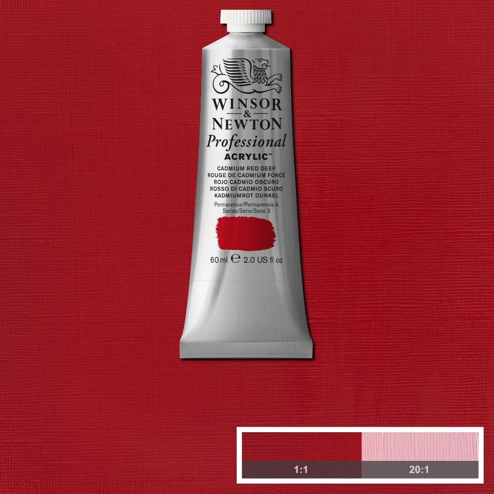 Een Winsor & Newton Professional Acrylic Colour 60ml 097 cadmium red deep koop je bij Terpen Tijn