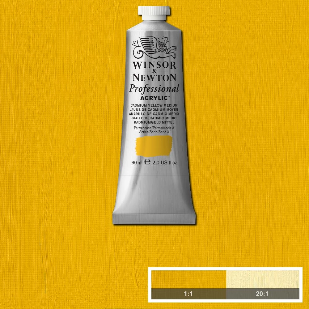 Een Winsor & Newton Professional Acrylic Colour 60ml 116 cadmium yellow medium koop je bij Terpen Tijn