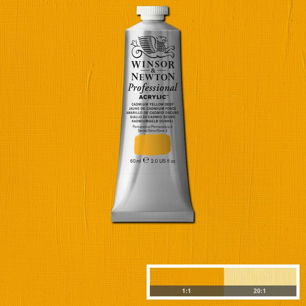 Een Winsor & Newton Professional Acrylic Colour 60ml 111 cadmium yellow deep koop je bij Terpen Tijn