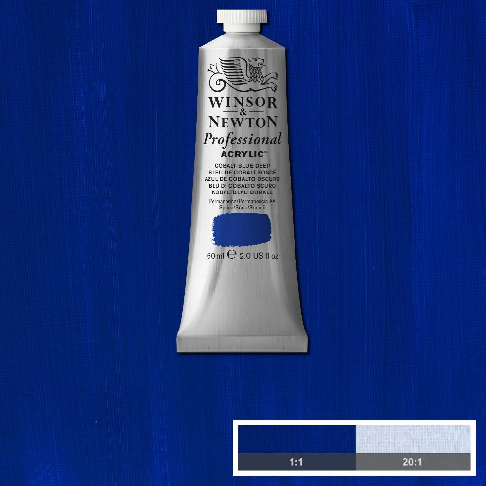 Een Winsor & Newton Professional Acrylic Colour 60ml 180 cobalt blue deep koop je bij Terpen Tijn