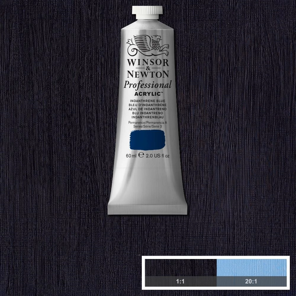 Een WINSOR & NEWTON ARTISTS ACRYLVERF 60ML 321 INDANTHRENE BLUE koop je bij Terpen Tijn