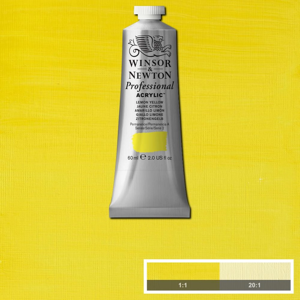 Een WINSOR & NEWTON ARTISTS ACRYLVERF 60ML 346 LEMON YELLOW koop je bij Terpen Tijn