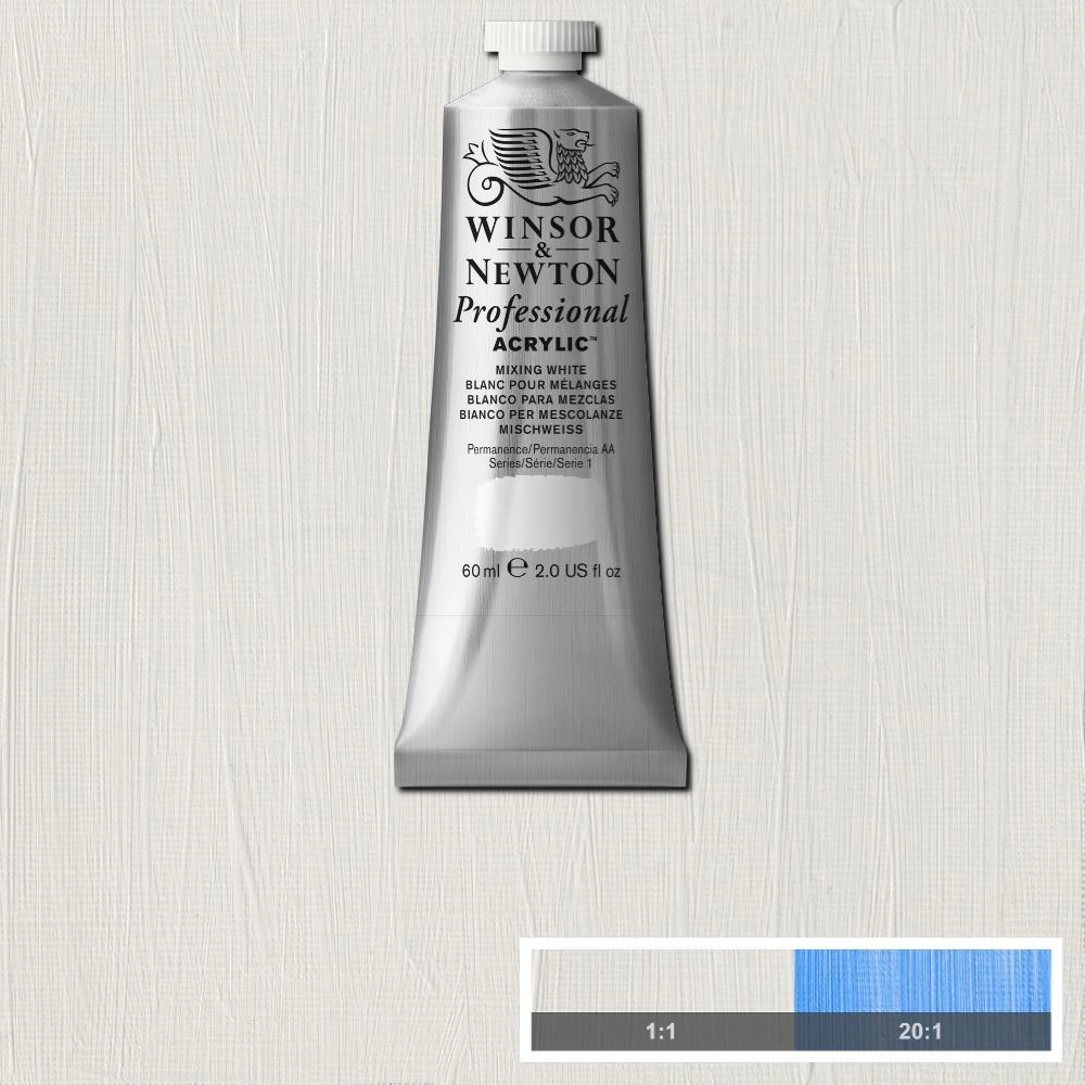 Een WINSOR &NEWTON ARTISTS ACRYLVERF 60ML 415 MIXING WHITE koop je bij Terpen Tijn