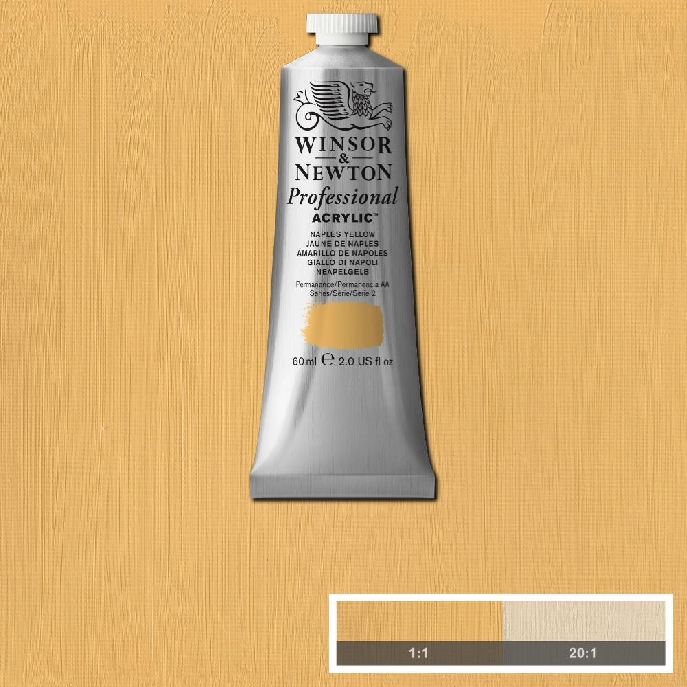 Een WINSOR & NEWTON ARTISTS ACRYLVERF 60ML 422 NAPLES YELLOW koop je bij Terpen Tijn