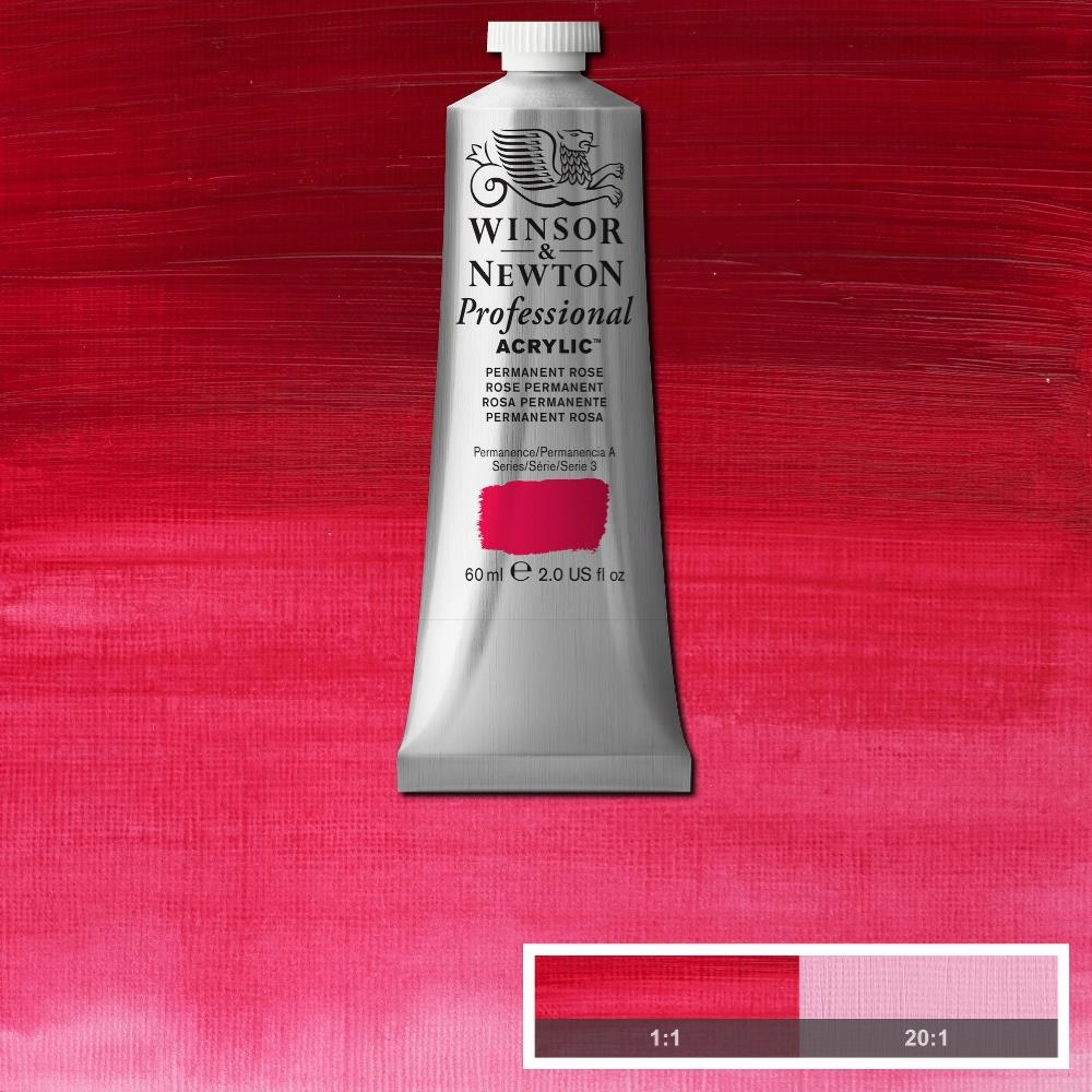 Een WINSOR & NEWTON ARTISTS ACRYLVERF 60ML 502 PERMANENT ROSE koop je bij Terpen Tijn