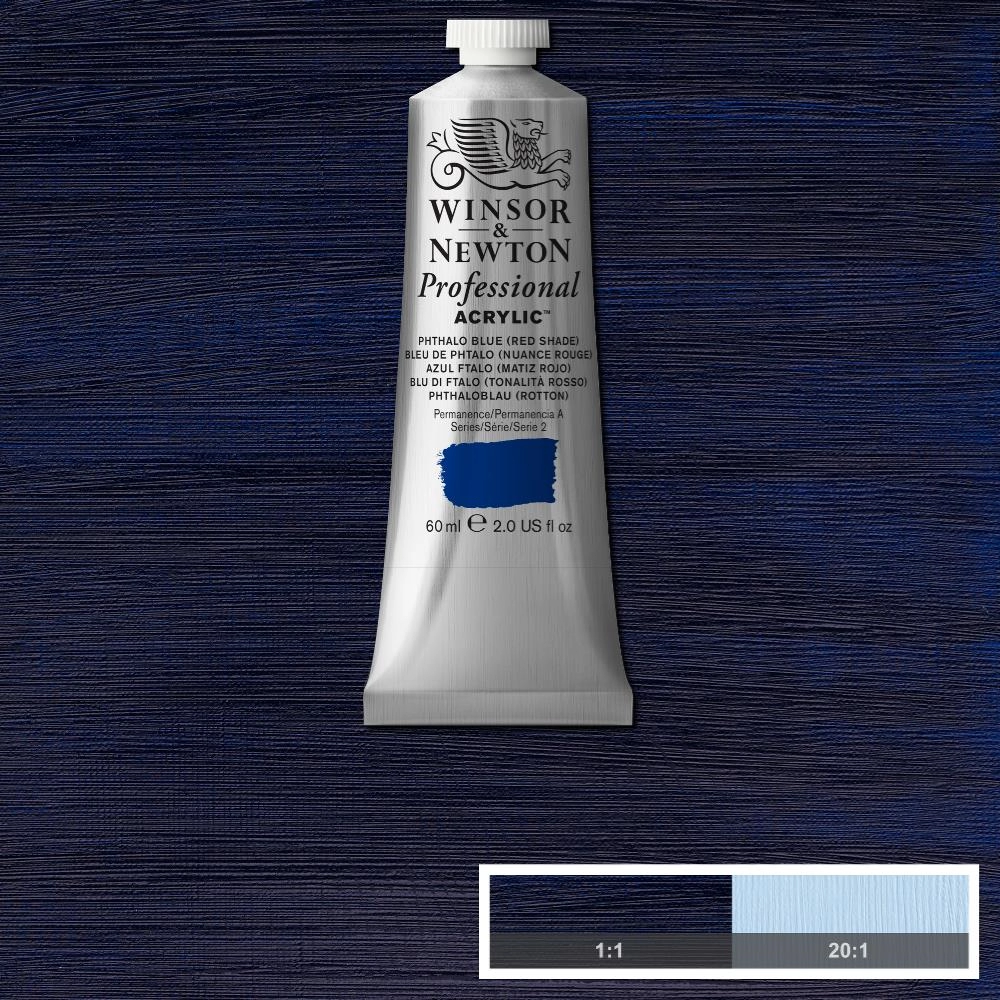 Een WINSOR & NEWTON ARTISTS ACRYLVERF 60ML 514 PHTHALO BLUE (RED koop je bij Terpen Tijn