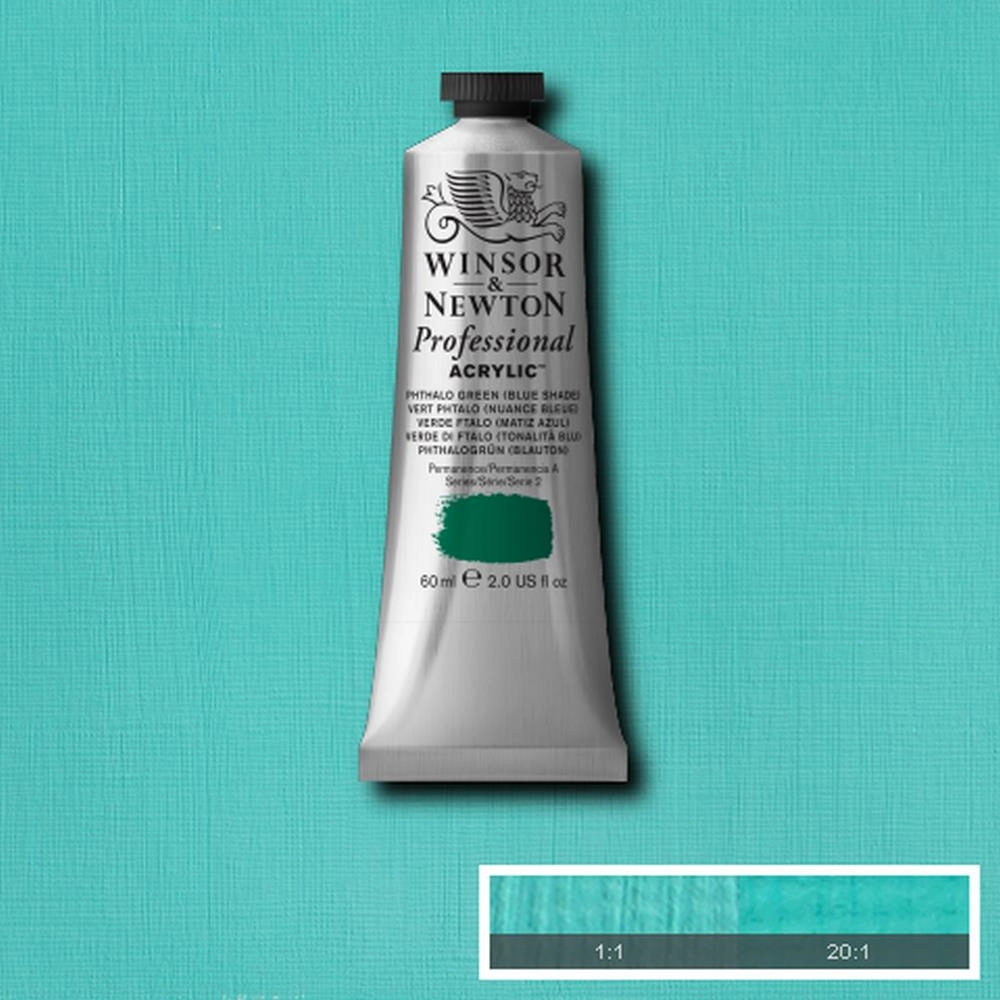 Een WINSOR & NEWTON ARTISTS ACRYLVERF 60ML 522 PHTHALO GREEN (BLUE) koop je bij Terpen Tijn