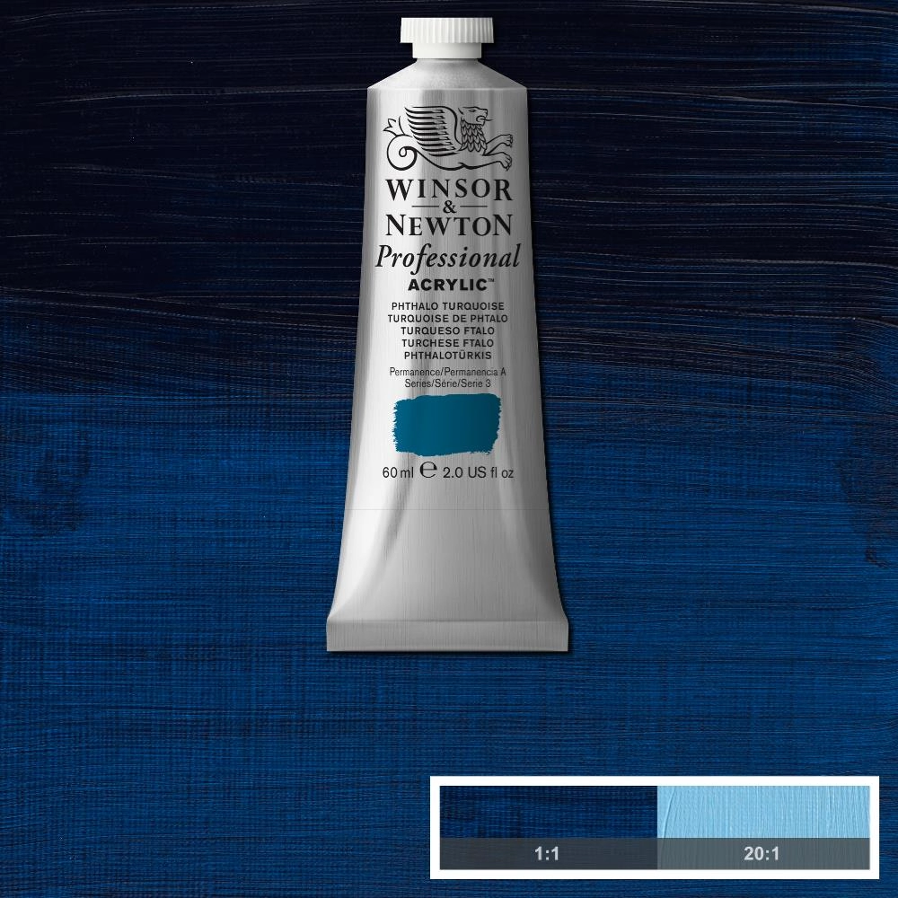 Een WINSOR & NEWTON ARTISTS ACRYLVERF 60ML 526 PHTHALO TURQUOISE koop je bij Terpen Tijn