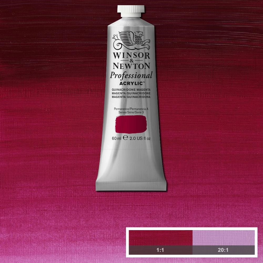 Een WINSOR & NEWTON ARTISTS ACRYLVERF 60ML 545 QUINAC MAGENTA koop je bij Terpen Tijn