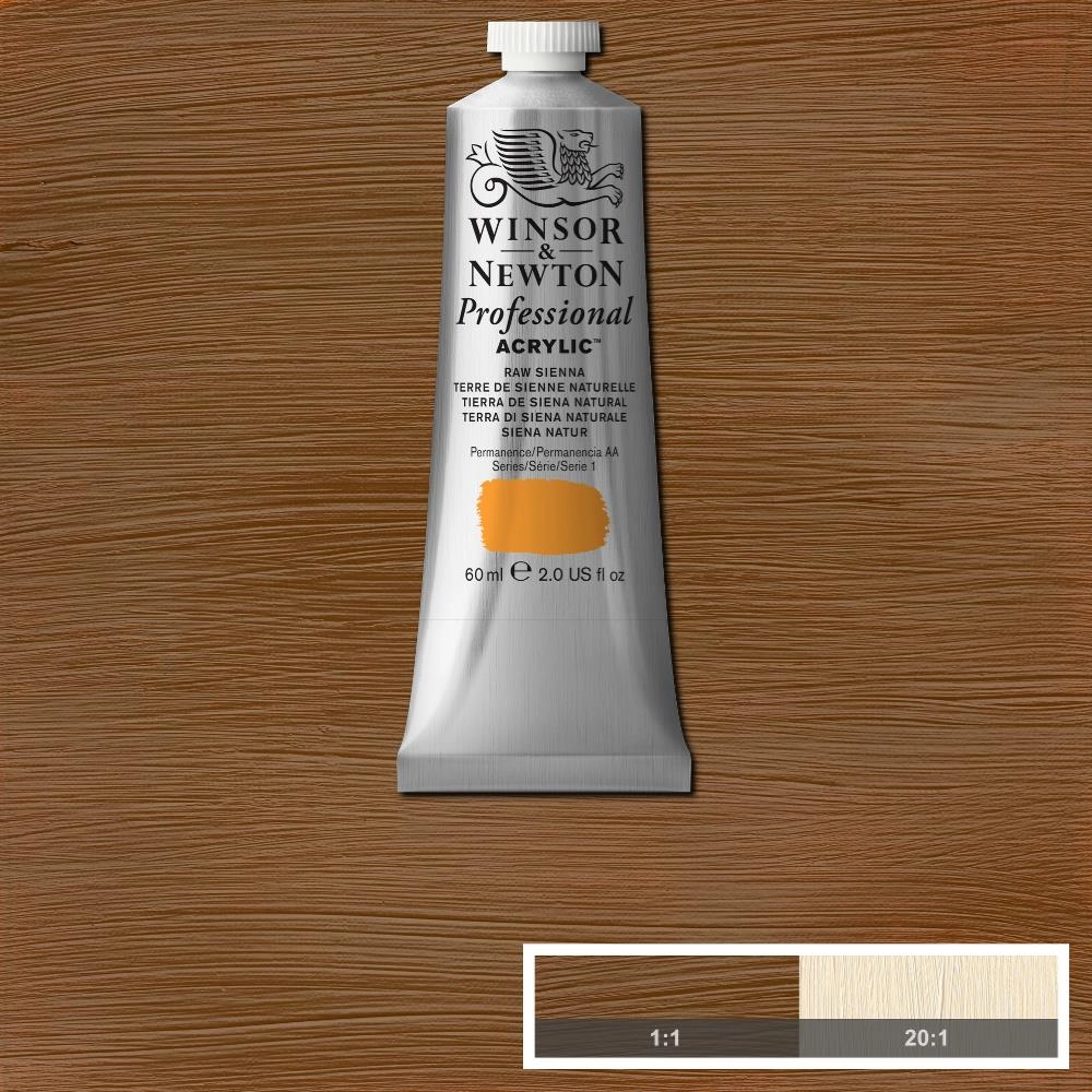 Een WINSOR & NEWTON ARTISTS ACRYLVERF 60ML 552 RAW SIENNA koop je bij Terpen Tijn