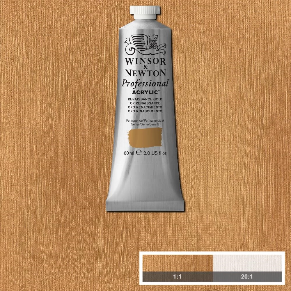 Een WINSOR & NEWTON ARTISTS ACRYLVERF 60ML 573 RENAISSANCE GOLD koop je bij Terpen Tijn