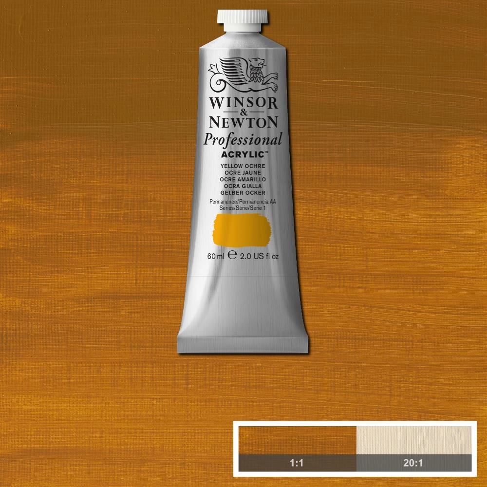 Een WINSOR & NEWTON ARTISTS ACRYLVERF 60ML 744 YELLOW OCHRE koop je bij Terpen Tijn