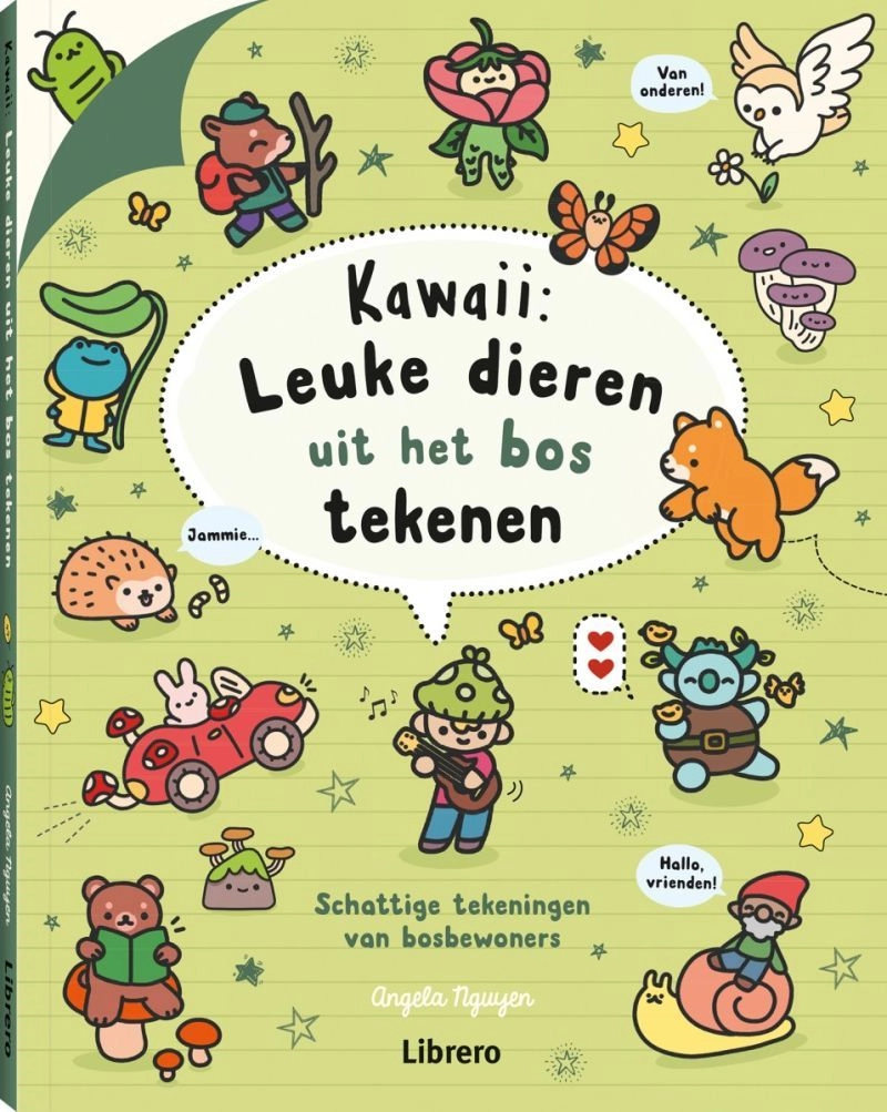 Een Kawaii: leuke dieren uit het bos tekenen Papreback 128 pagina´s koop je bij Terpen Tijn