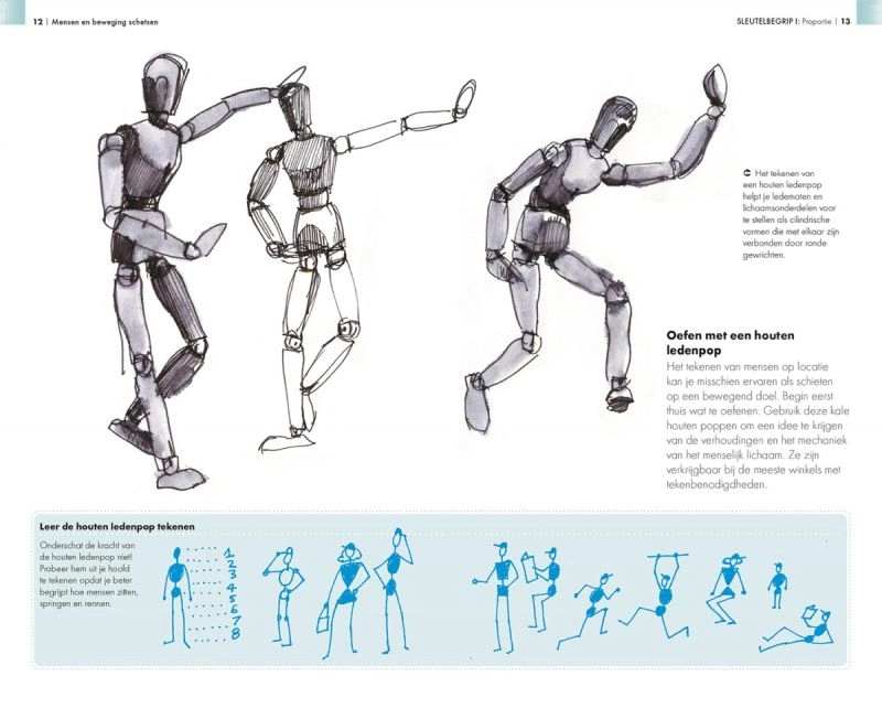 Een Mensen en beweging schetsen Flexicover, 112 pagina's koop je bij Terpen Tijn