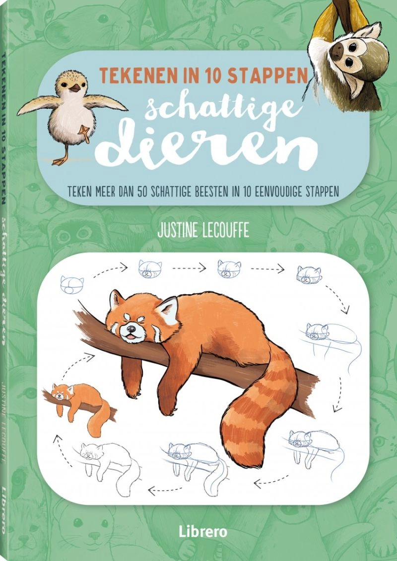 Een Schattige dieren – Tekenen in 10 stappen Paperback 128 pagina's koop je bij Terpen Tijn