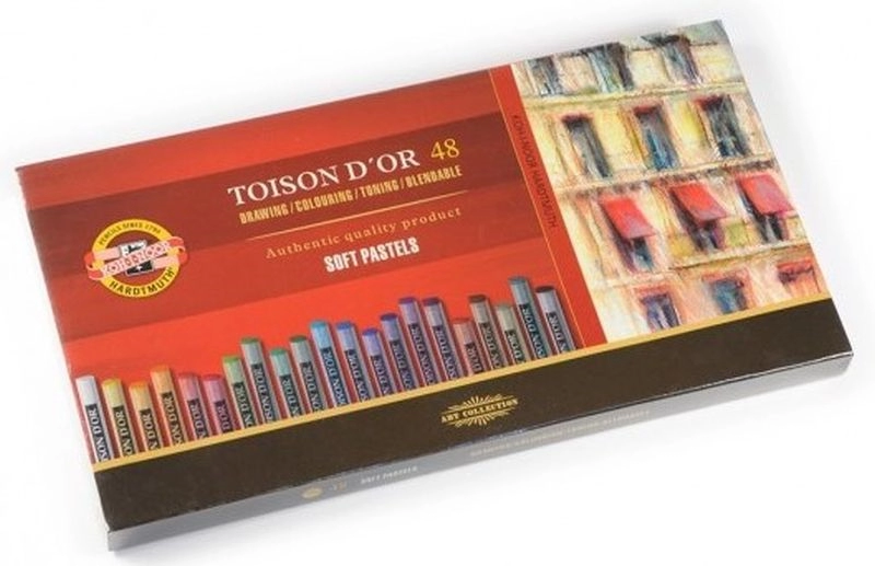 Een Toison d'Or pastels set 48 stuks Koh-I-Noor koop je bij Terpen Tijn